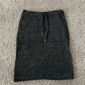 NWOT Women's Vintage 90s Y2K Diesel Sweat Skirt size XS in Black/Gray Heather
